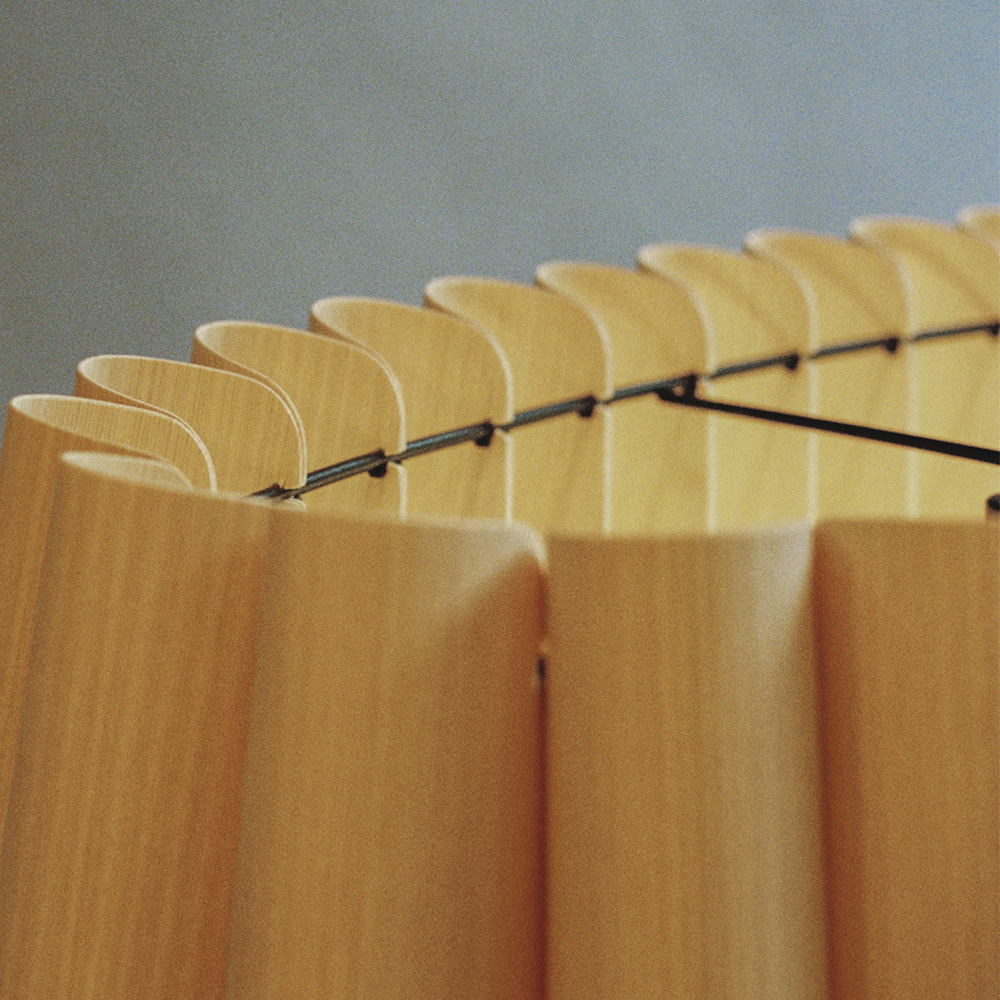 Bruck Renata Long Pendelleuchte Holz farbig