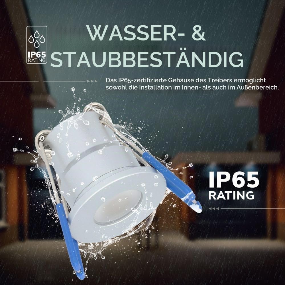 Hoftronic Milano Einbaustrahler 12x3W IP65 2700K