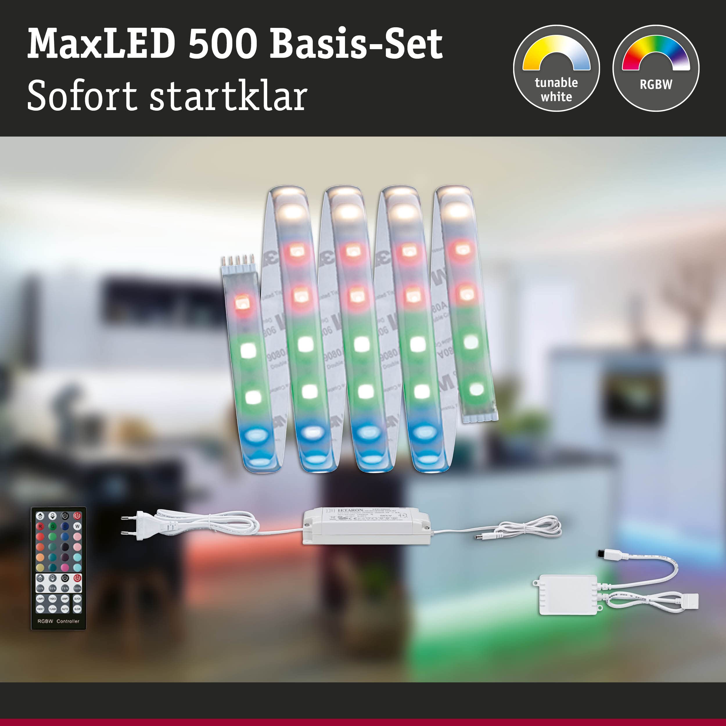 Paulmann MaxLED RGBW Basisset LED Streifen 1,5m 18W warmweiß
