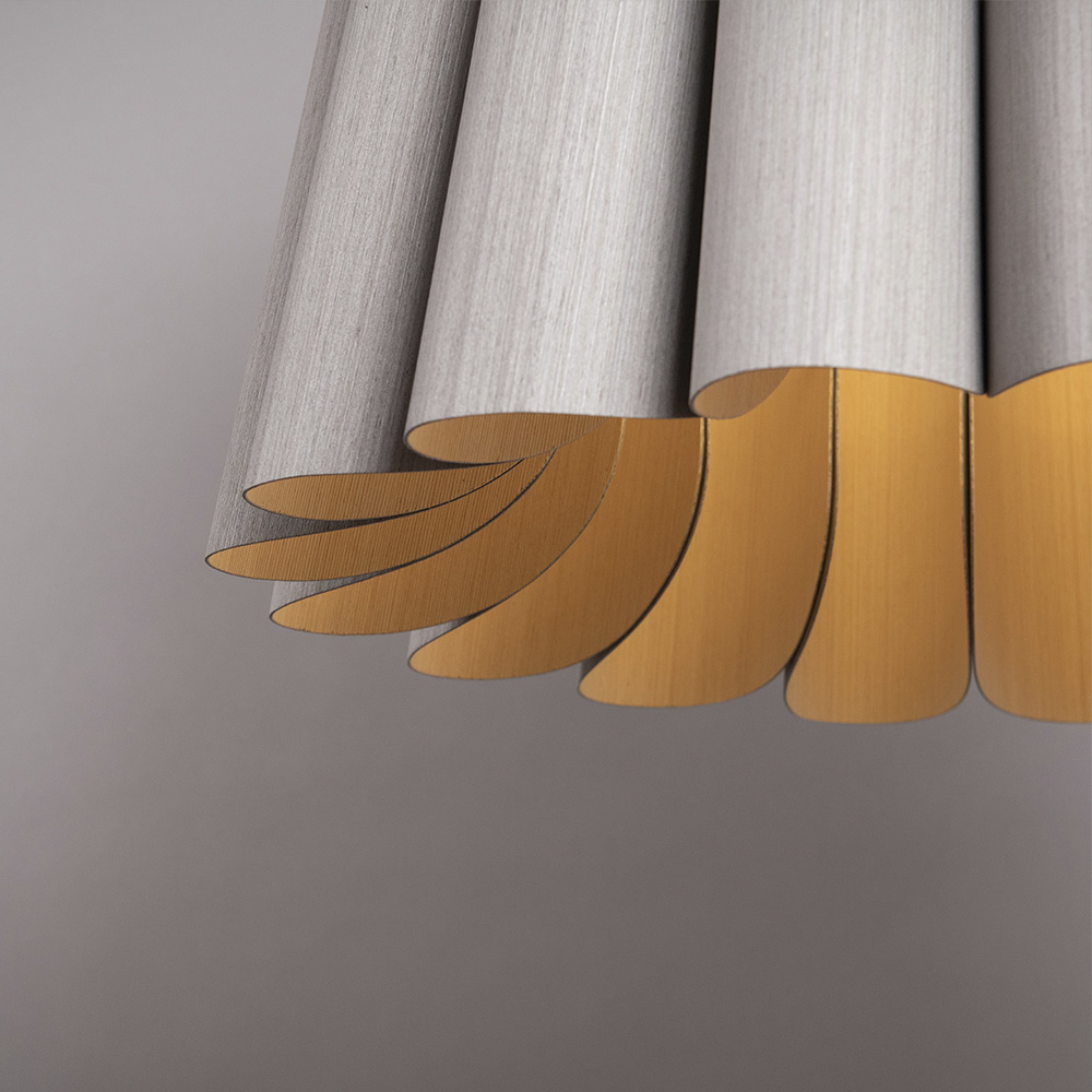 Bruck Renata Medium Pendelleuchte Holz farbig
