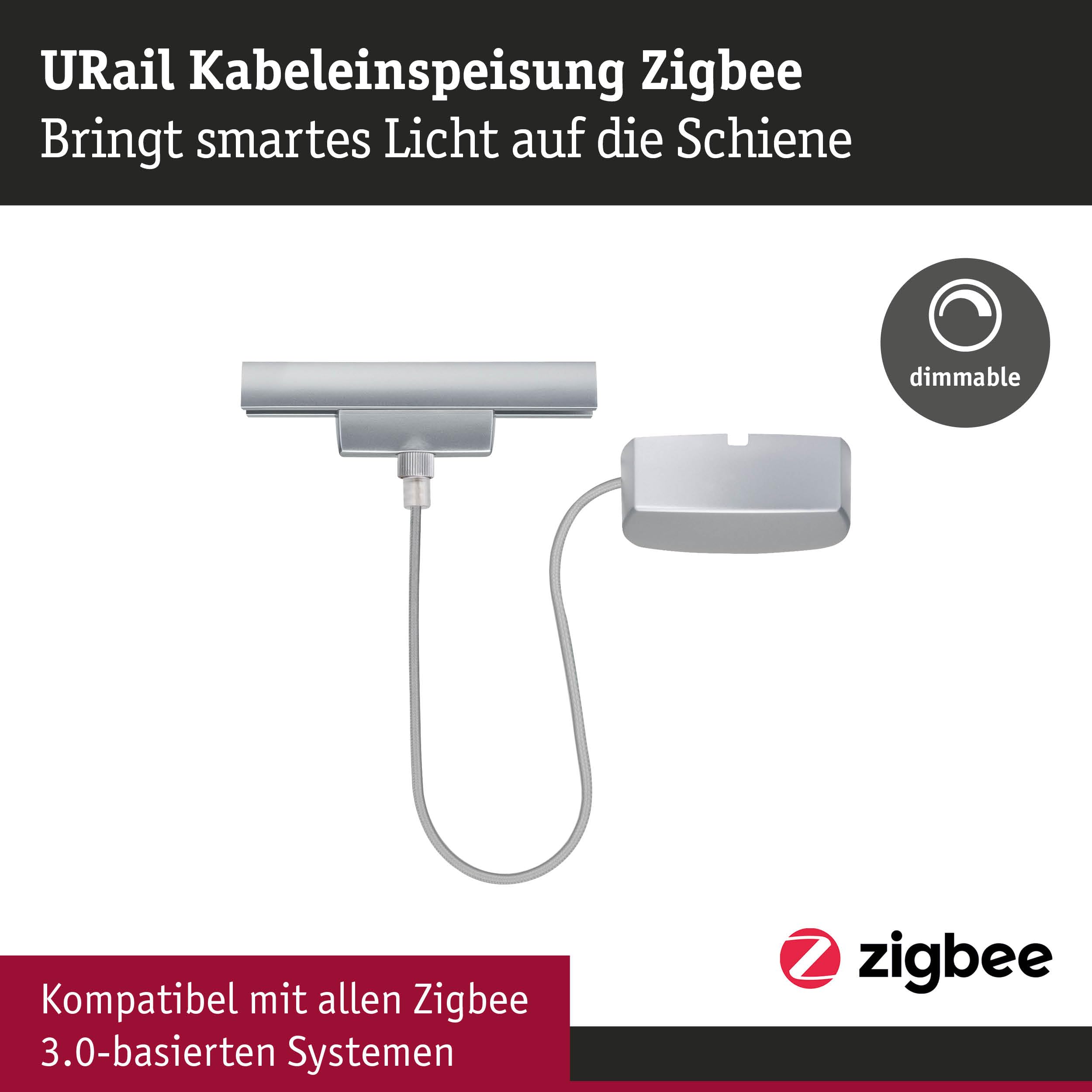 Paulmann URail Kabeleinspeisung Zigbee 1m 100W