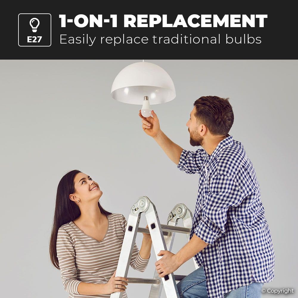 Hoftronic LED E27 Glühbirne 6500K 10er Tageslicht