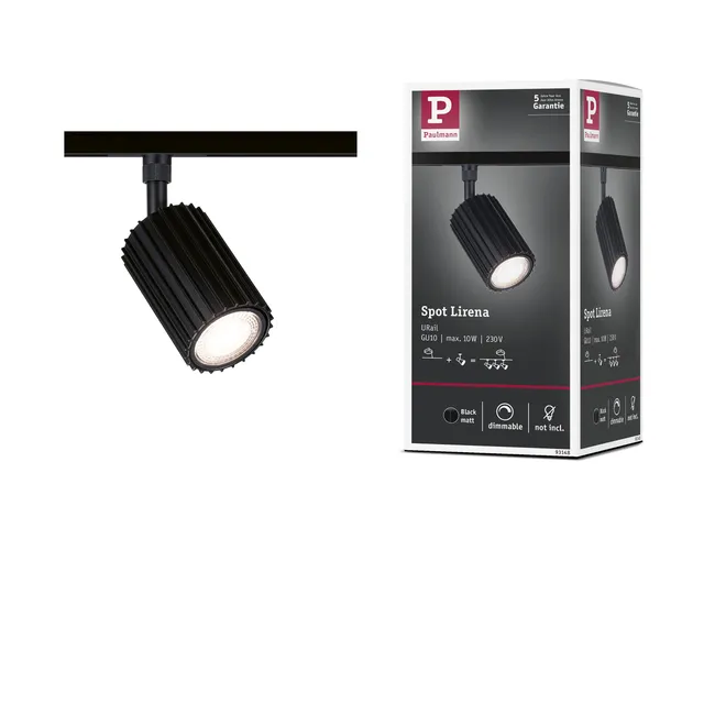 Paulmann URail Lirena 93146 Spot Schwarz matt