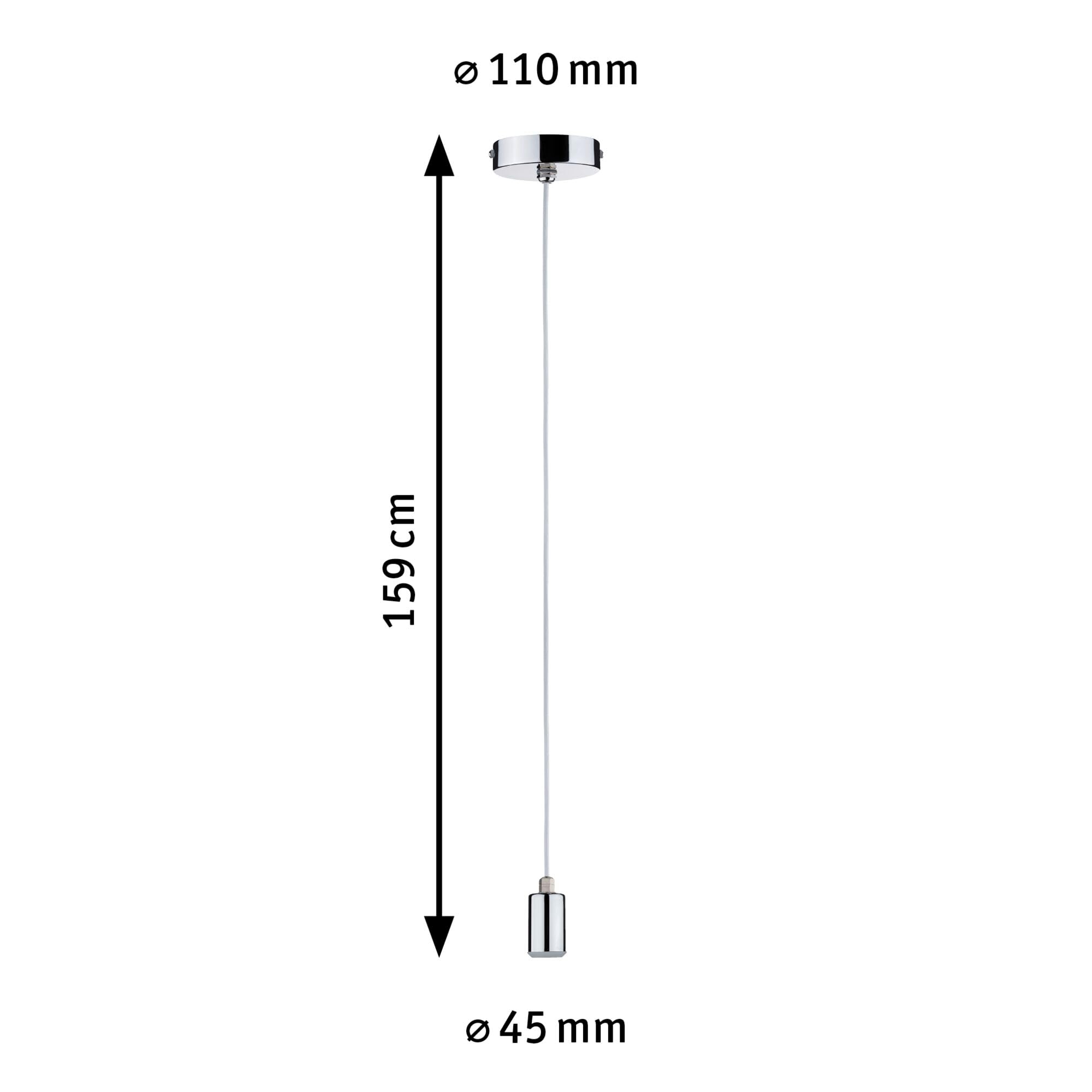 Paulmann Larus 79753 Pendelleuchte Chrom IP44 E27