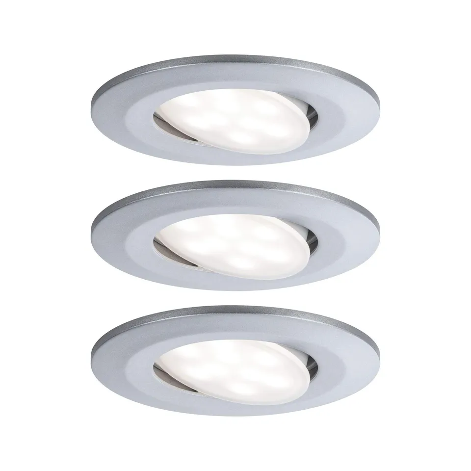 Paulmann Calla Einbauspot 3er-Set Chrom 6W 4000K