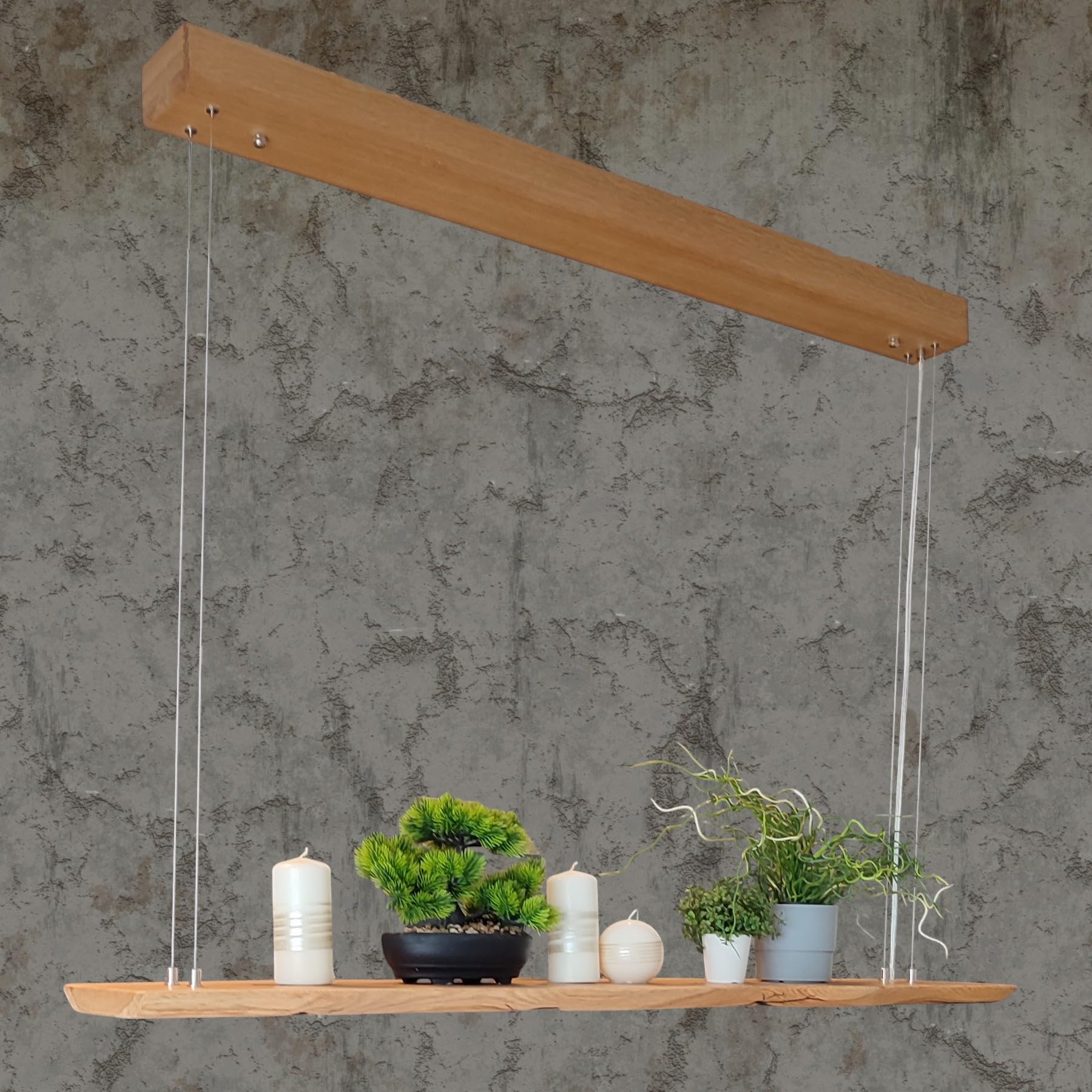 Friesenlicht Sena Hängelampe Wildeiche 120 cm Regal