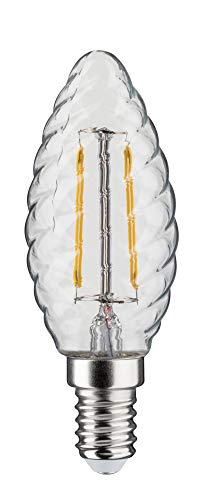 Paulmann 28499 LED Kerze gedreht E14 klar warmweiß dimmbar