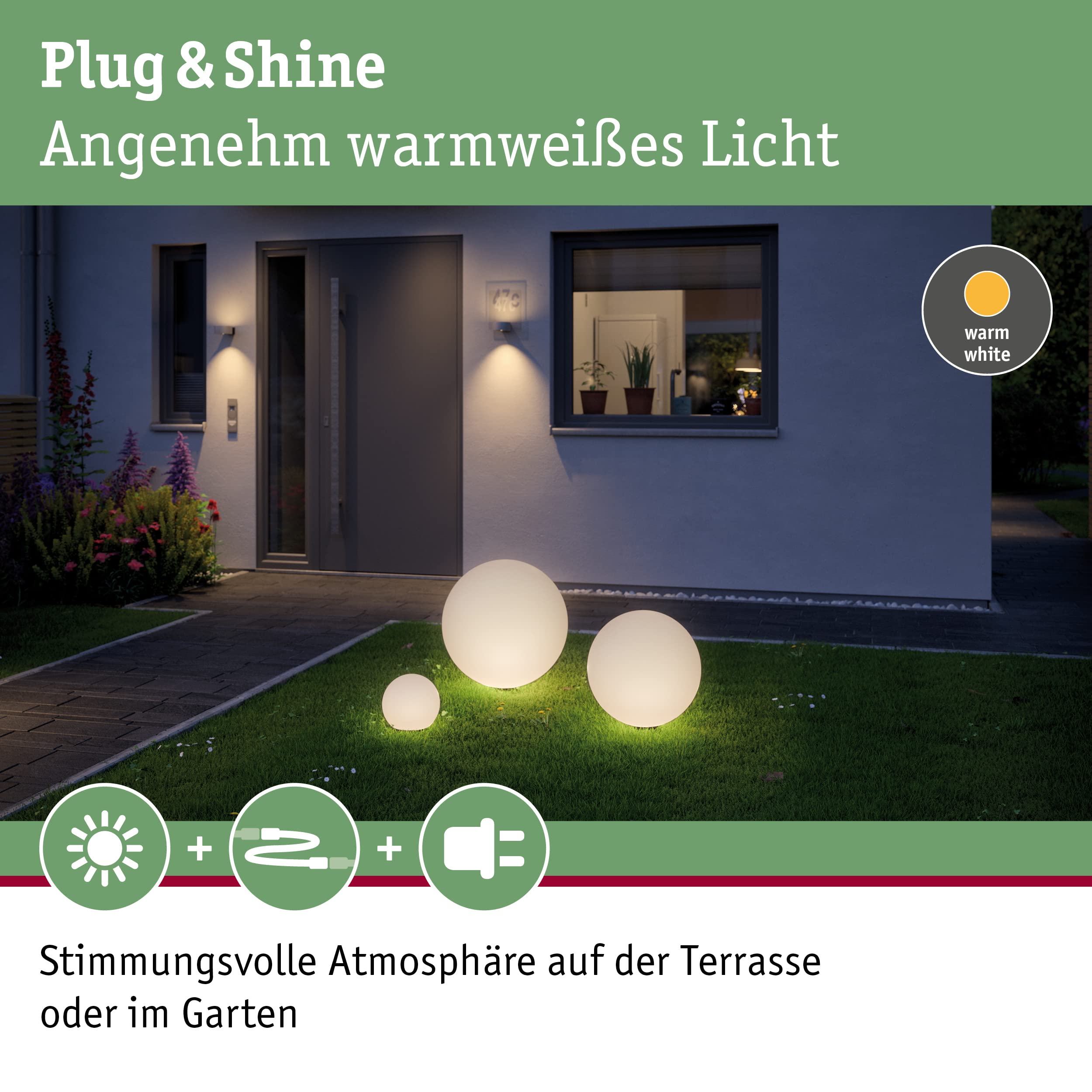 Paulmann Plug & Shine 94178 Globe Kugelleuchte Standard