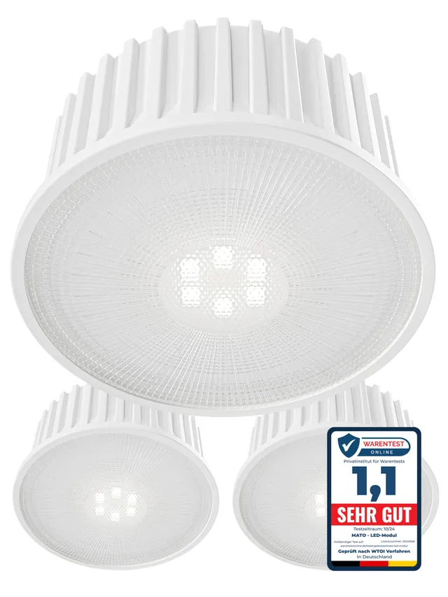 MATO LED Modul 230V 5W GU10 Ersatz 470lm 4000K 3er Pack