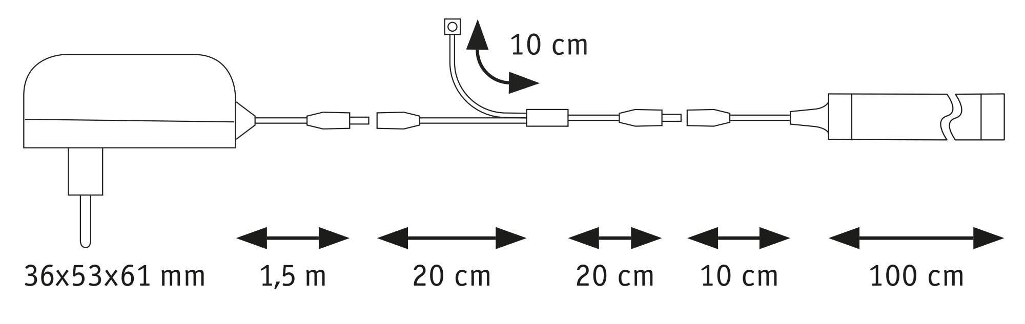 Paulmann SimpLED Delta 79566 LED Strip 1m warmweiß dimmbar