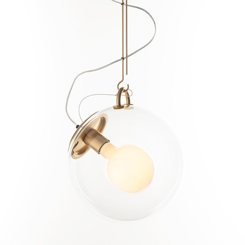 Artemide Miconos Pendelleuchte Suspension Satin Brass Glas