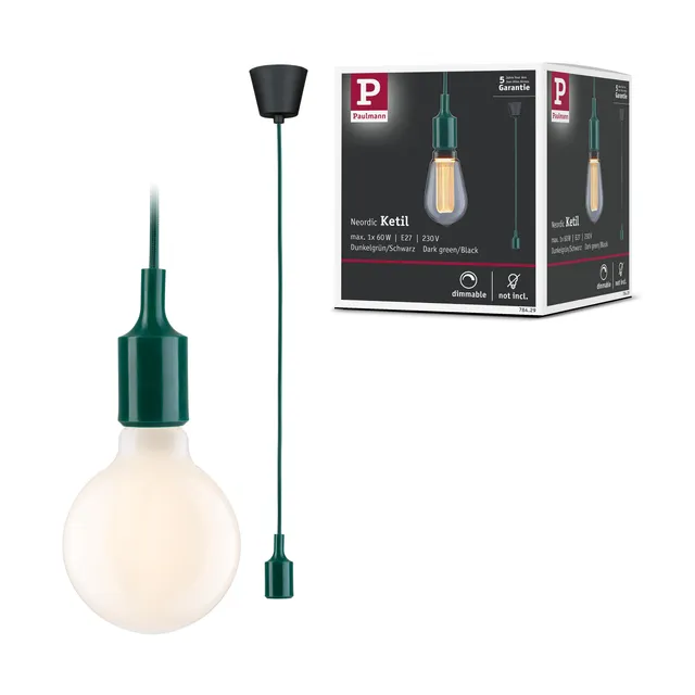 Paulmann Neordic Ketil 78429 Pendelleuchte grün E27