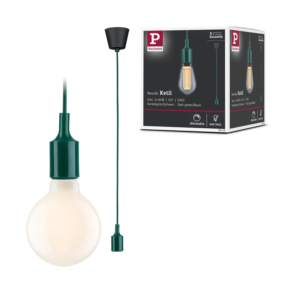 Paulmann Neordic Ketil 78429 Pendelleuchte grün E27