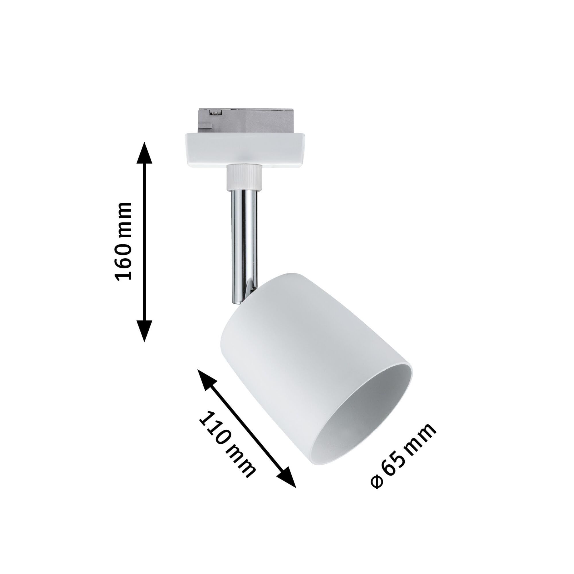 Paulmann URail Cover Spot GU10 Weiß-Chrom max. 10W