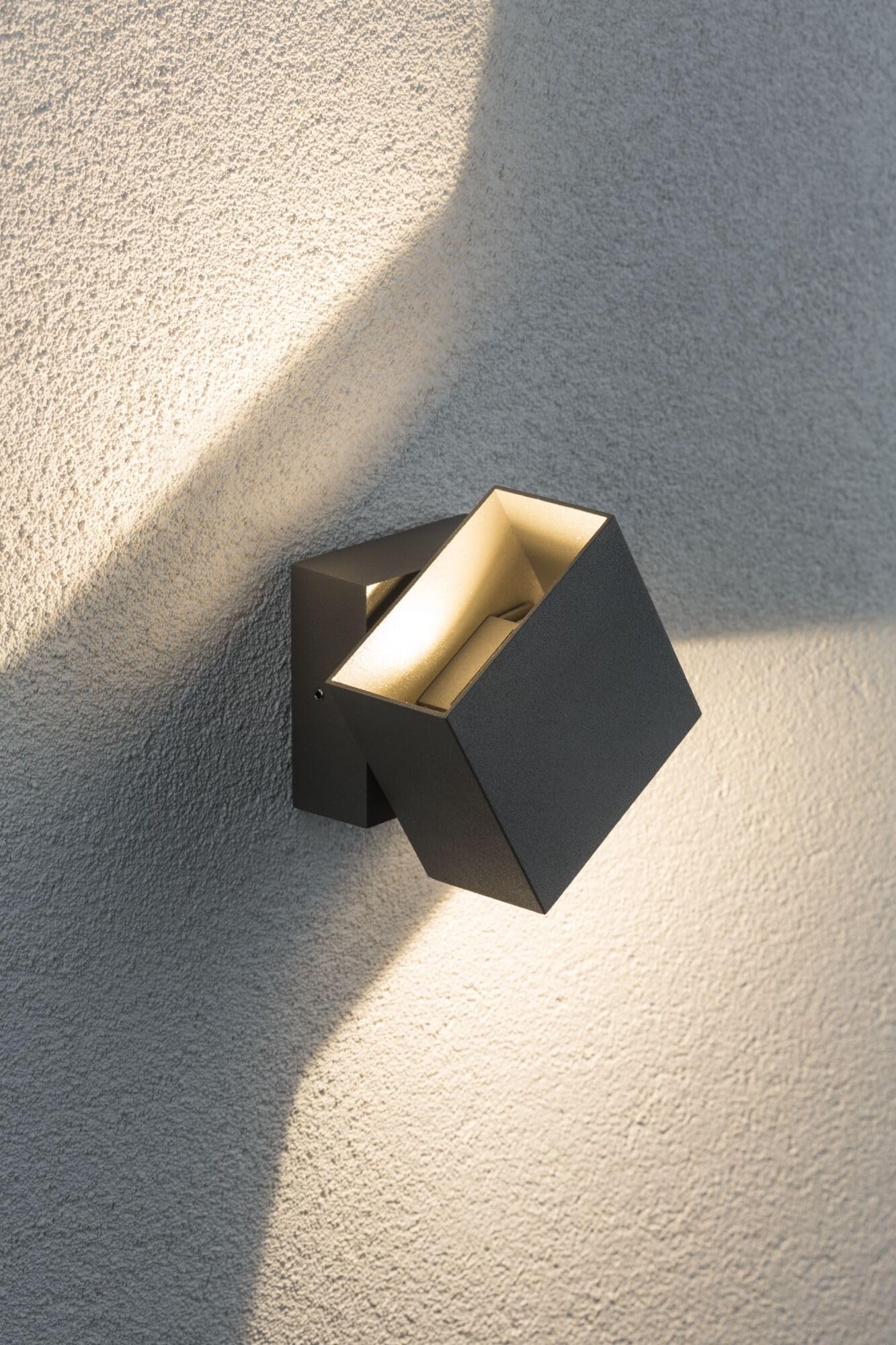 Paulmann Cybo LED Wandaufbauleuchte eckig grau IP65 2x3W