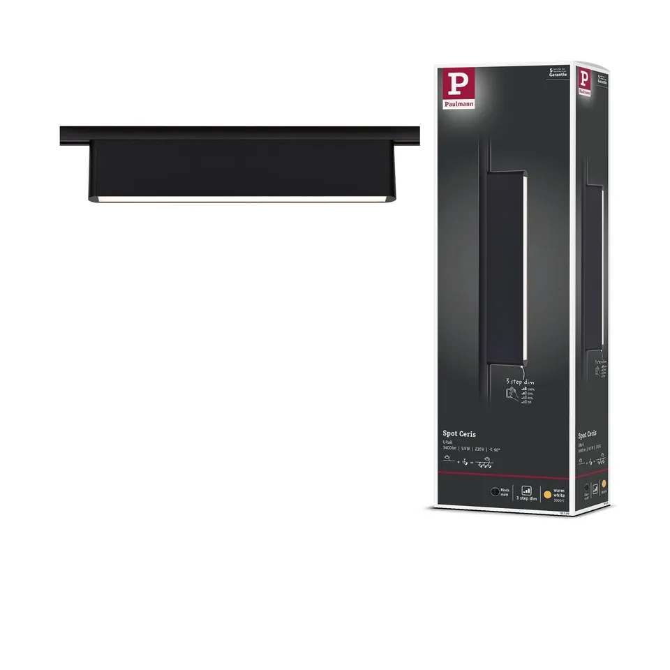 Paulmann URail Ceris Lightbar 3000K schwarz 9,5W