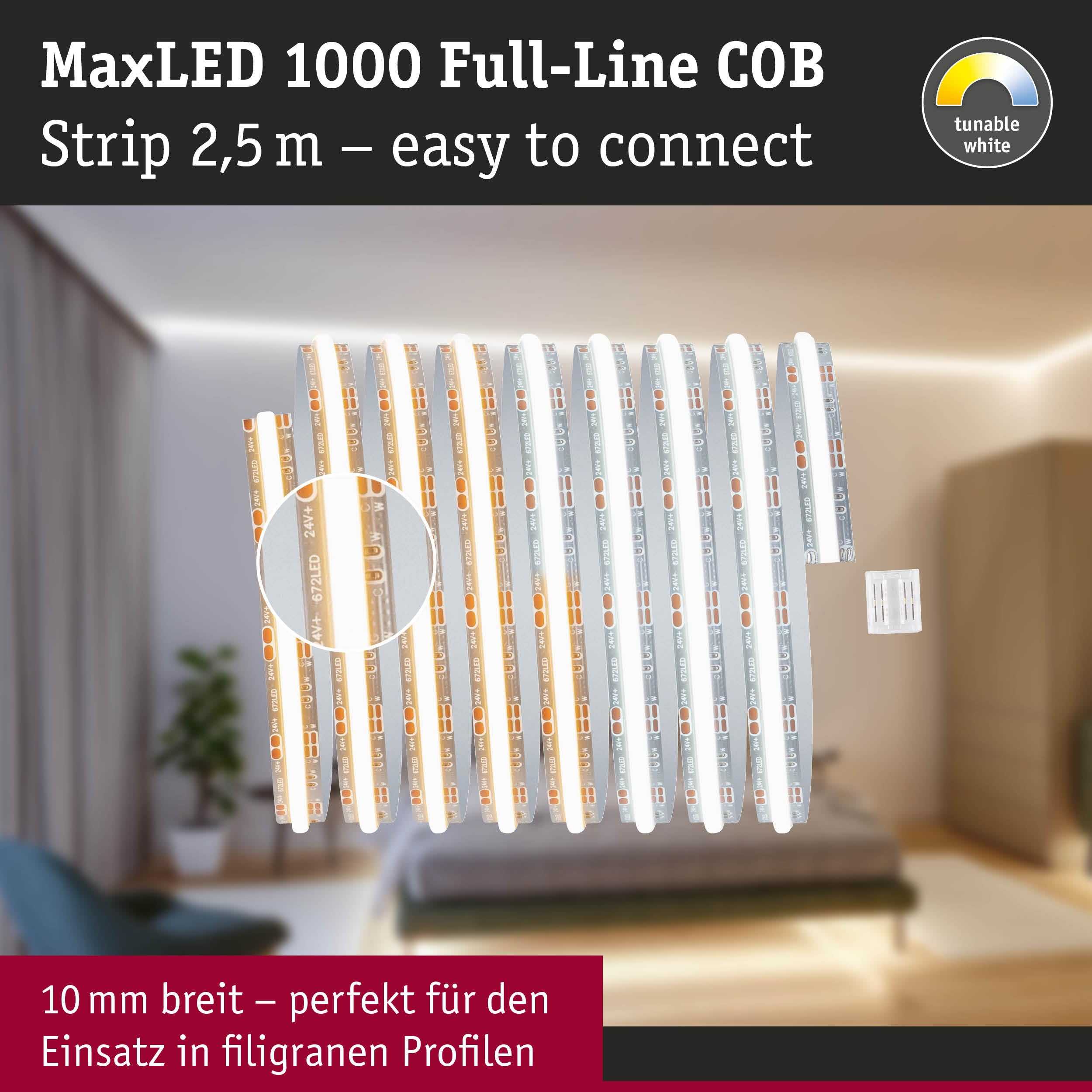 Paulmann 71116 MaxLED 1000 LED Strip 2,5m Tunable White