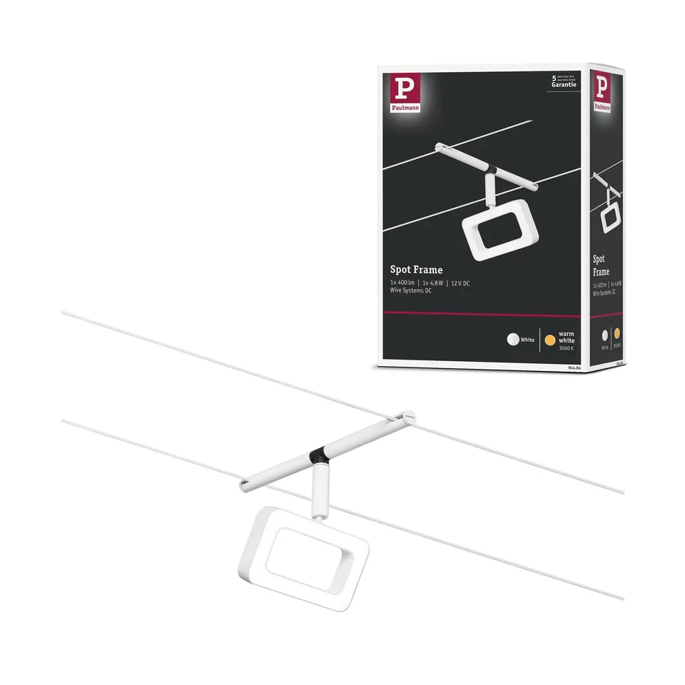 Paulmann Frame 94484 Seilspot LED Weiß 4,8W 3000K
