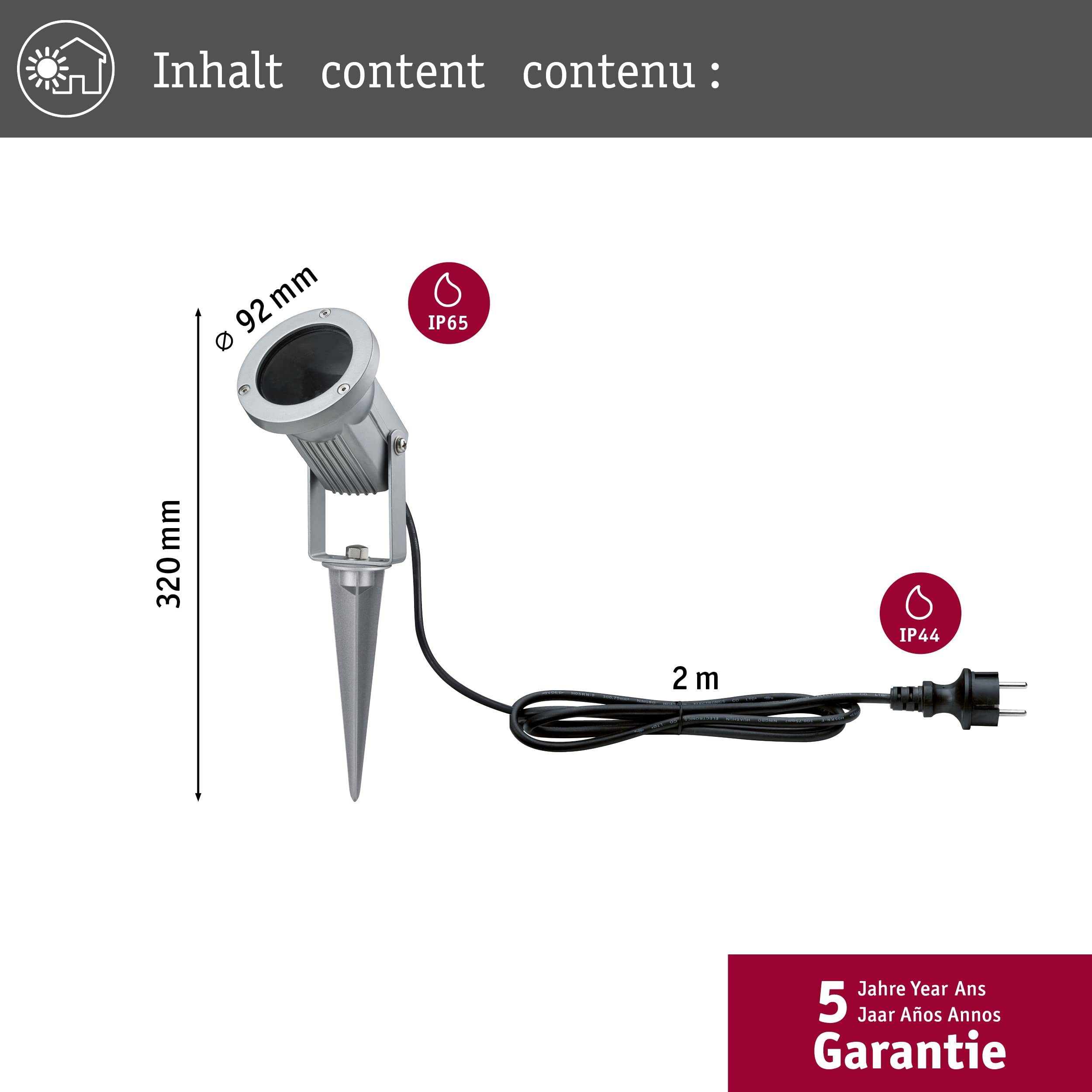 Paulmann Special Line 93751 Gartenspot Erdspieß IP65