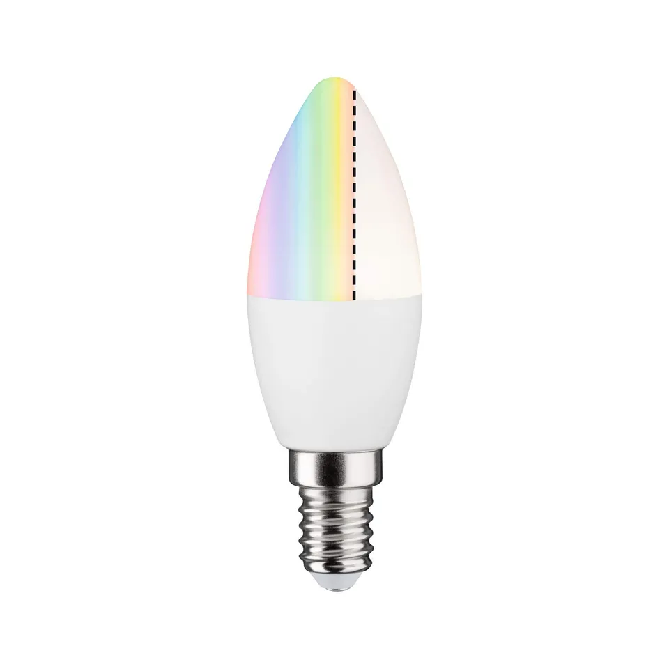 Paulmann ZB Kerze LED Lampe RGBW matt dimmbar