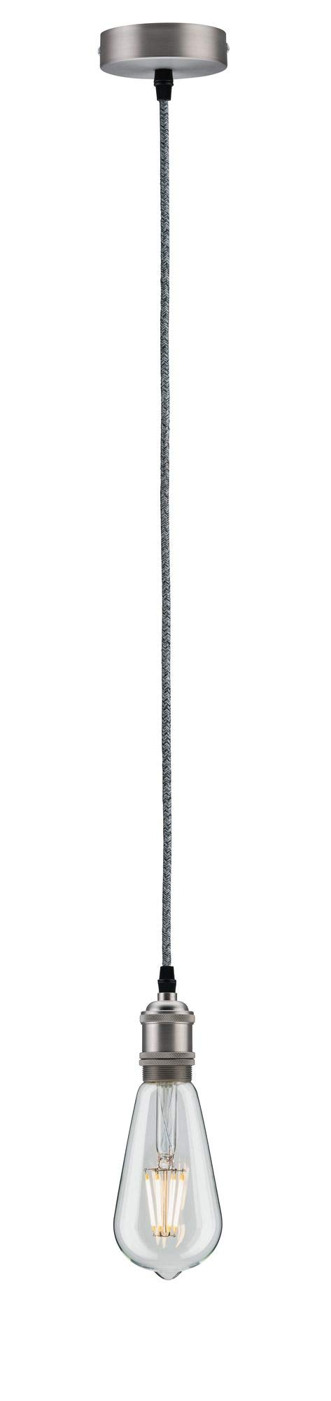 Paulmann Vintage 50322 Pendelleuchte E27 Grau-Nickel