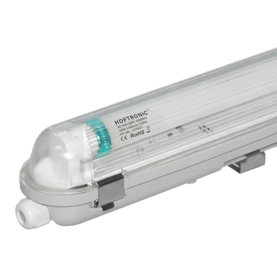 Hoftronic Feuchtraumleuchte 120cm 25er Set 3000K warmweiß