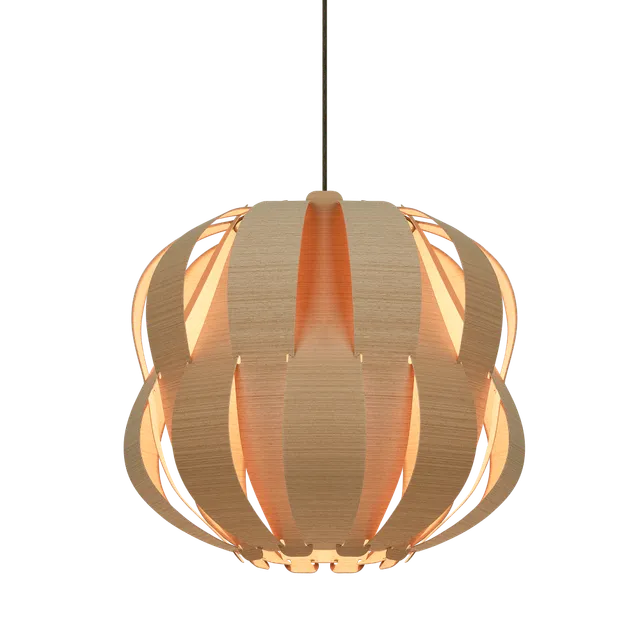 Bruck Emilia Long Pendelleuchte Holz lang