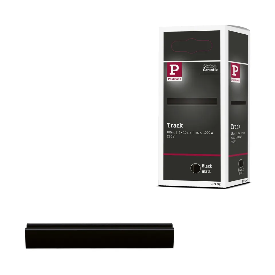 Paulmann URail 96902 Schiene 10cm schwarz matt 230V