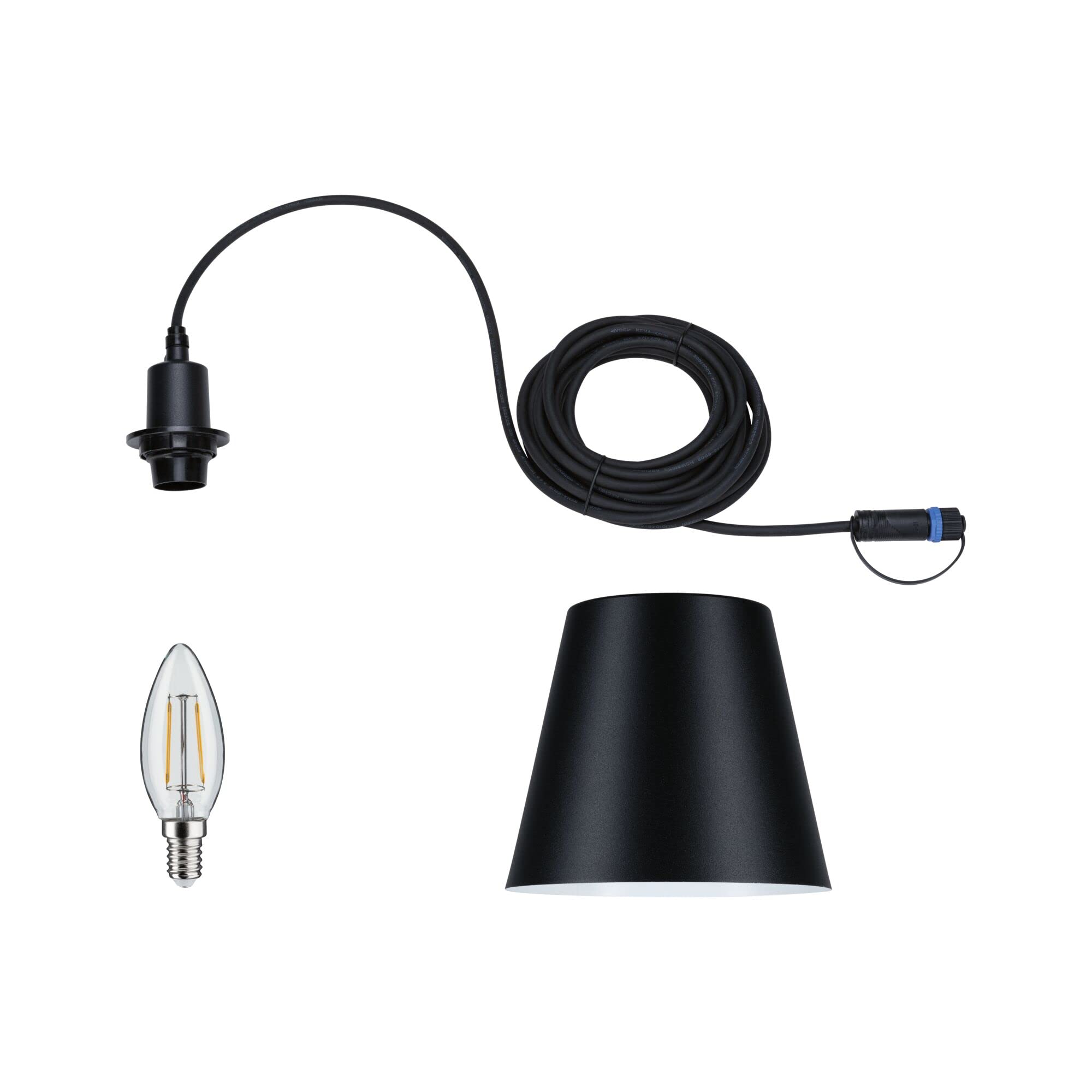 Paulmann Plug & Shine 93104 Pendelleuchte Kofia anthrazit