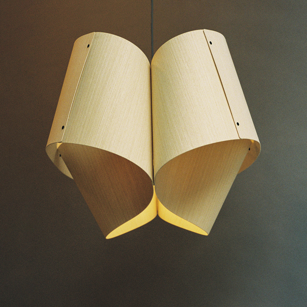 Bruck Carlotta Pendelleuchte Holz rund
