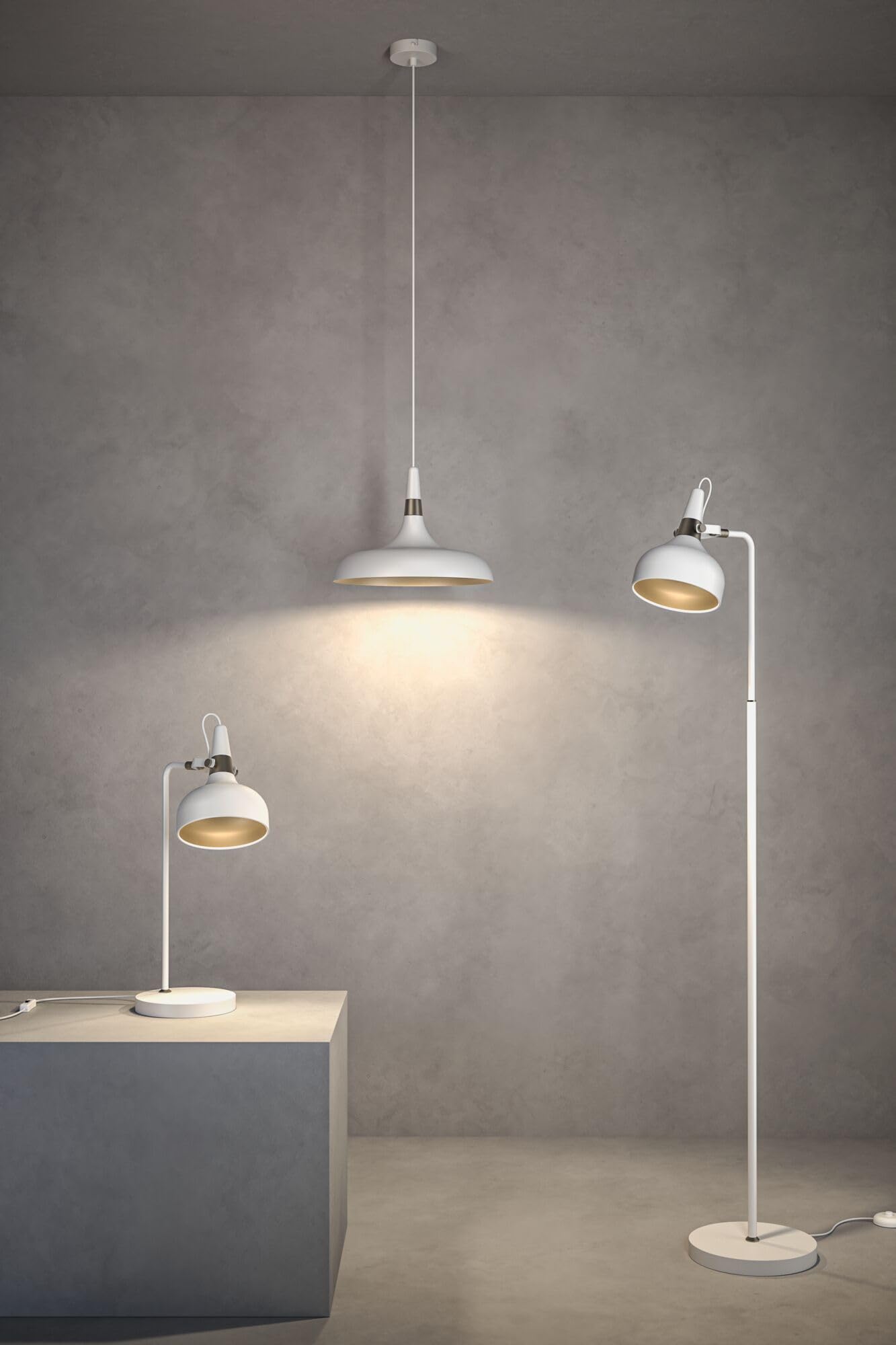 Paulmann Juna 78484 Pendelleuchte E27 Weiß matt dimmbar Metall