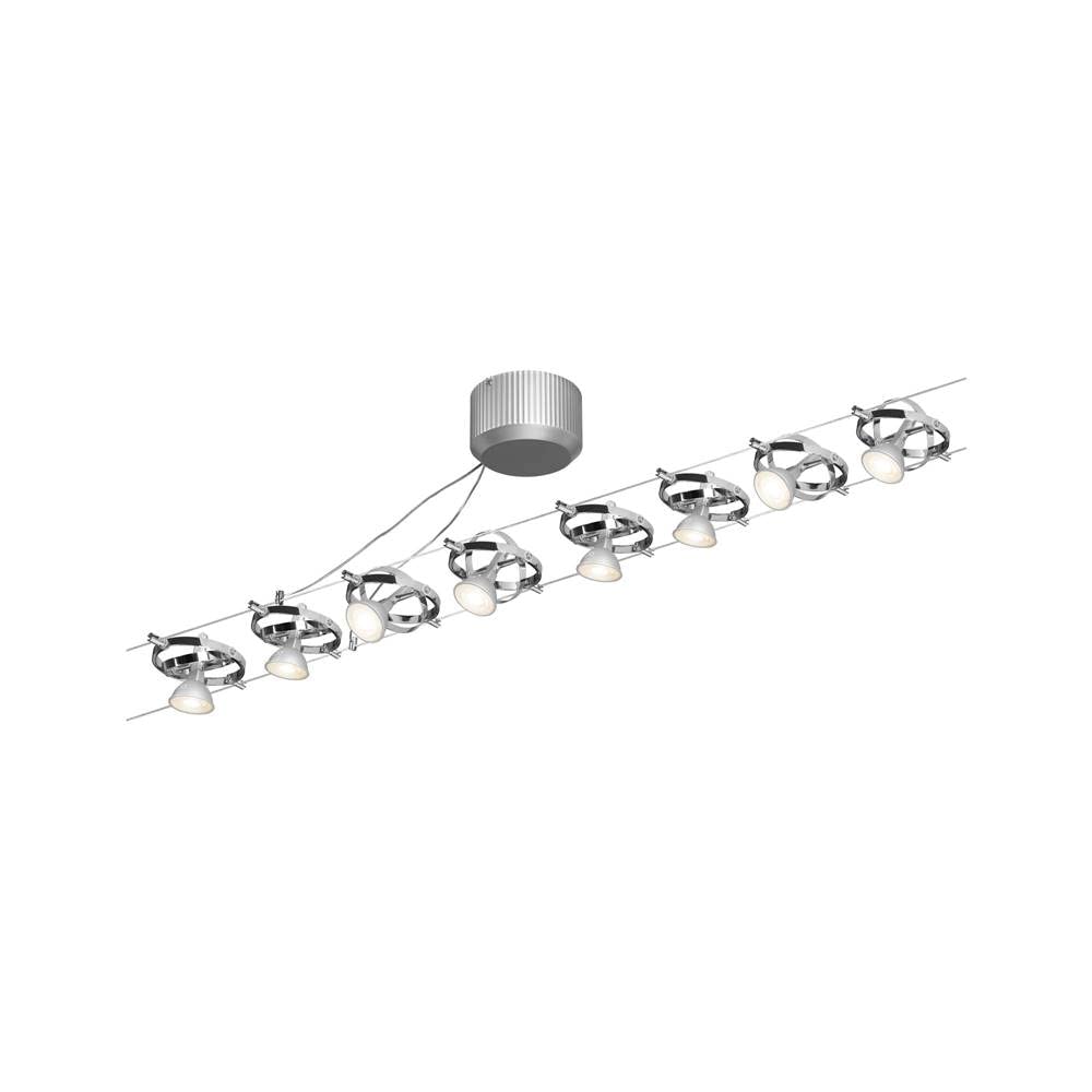 Paulmann Cardan 94153 Seilsystem 8er-Set dimmbar ohne Leuchtmittel