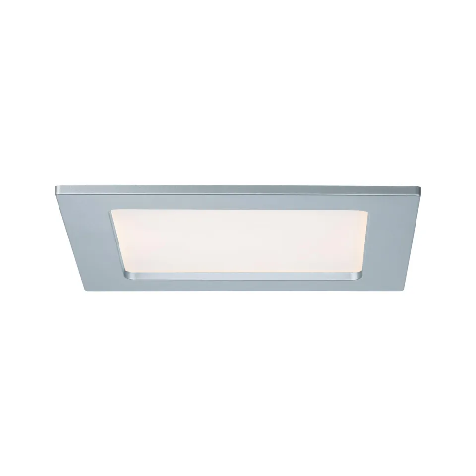 Paulmann LED Einbaupanel 12W eckig Einbauleuchte chrom warmweiss