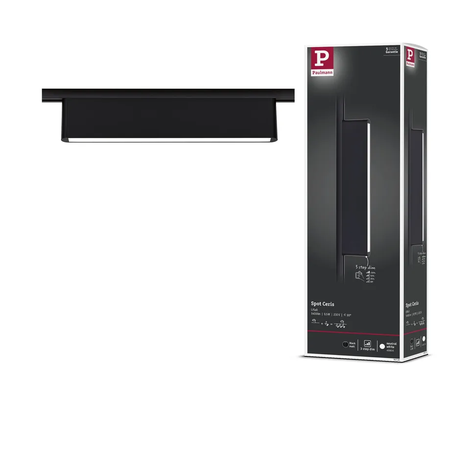 Paulmann URail Ceris Lightbar 4000K schwarz 9,5W