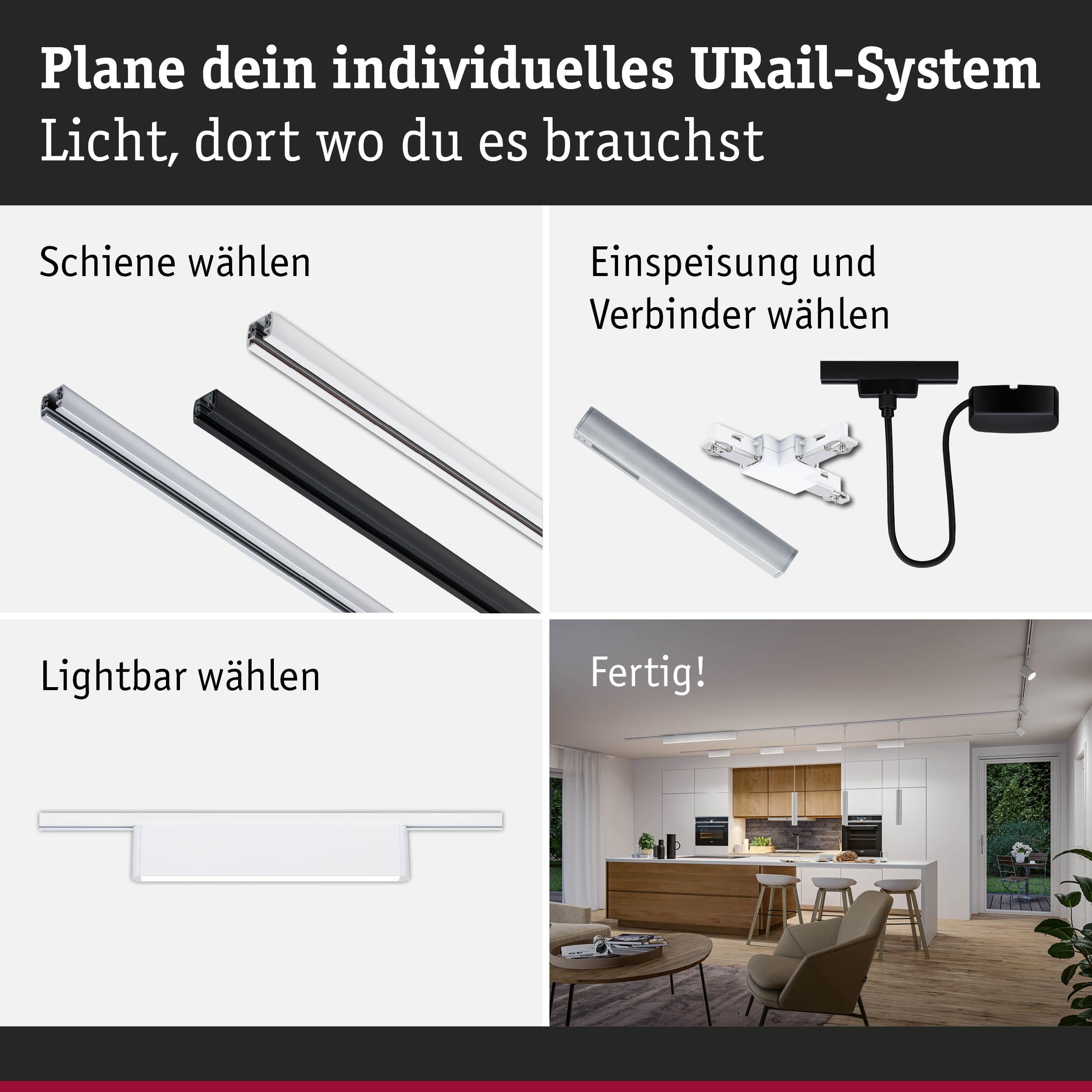 Paulmann URail Ceris 95708 Lightbar Signalweiß 4000K