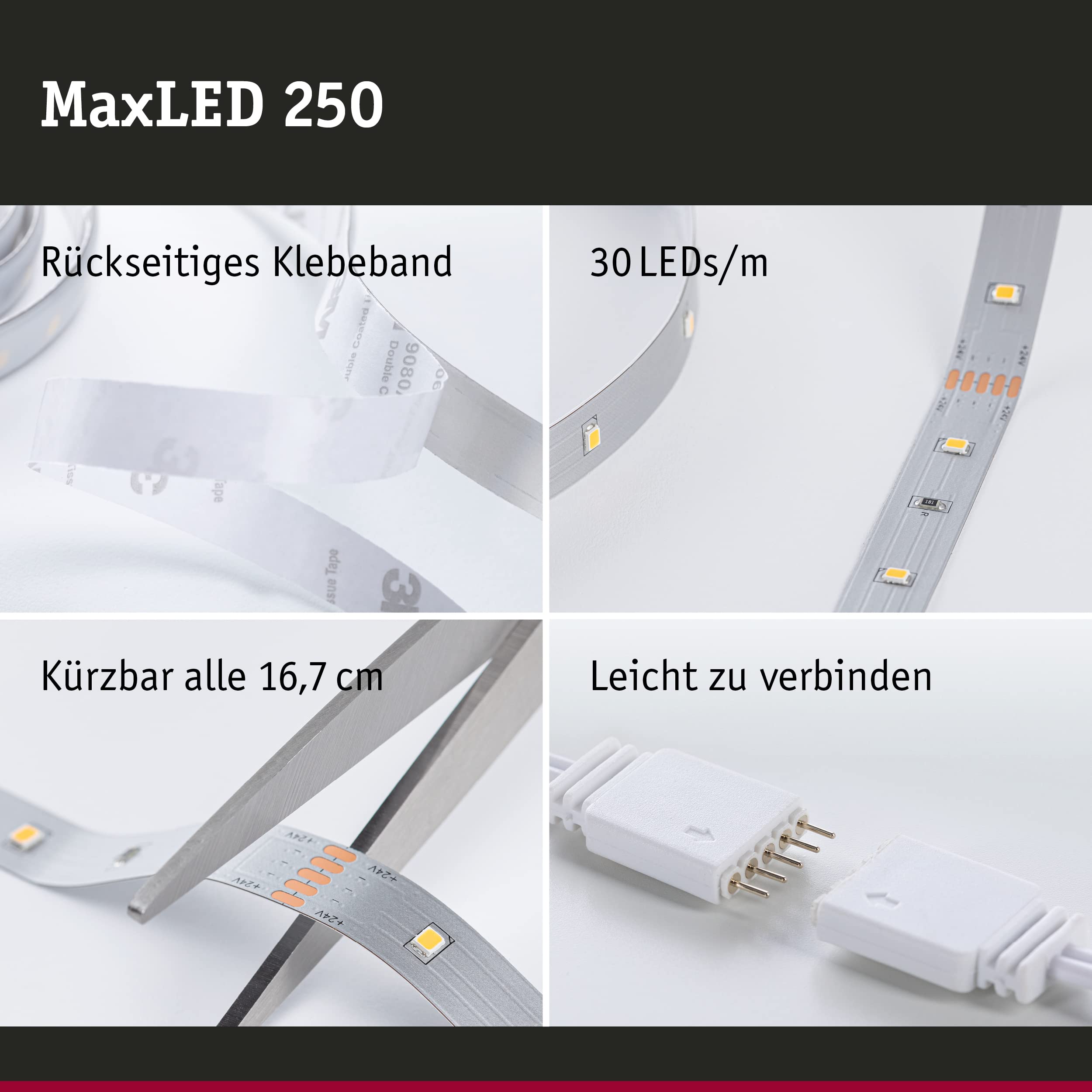 Paulmann MaxLED 250 LED-Strip 5m warmweiß 2700K IP20