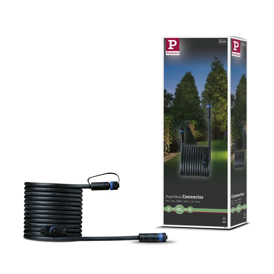 Paulmann Plug & Shine 93927 Verbindungskabel 5m Schwarz IP68