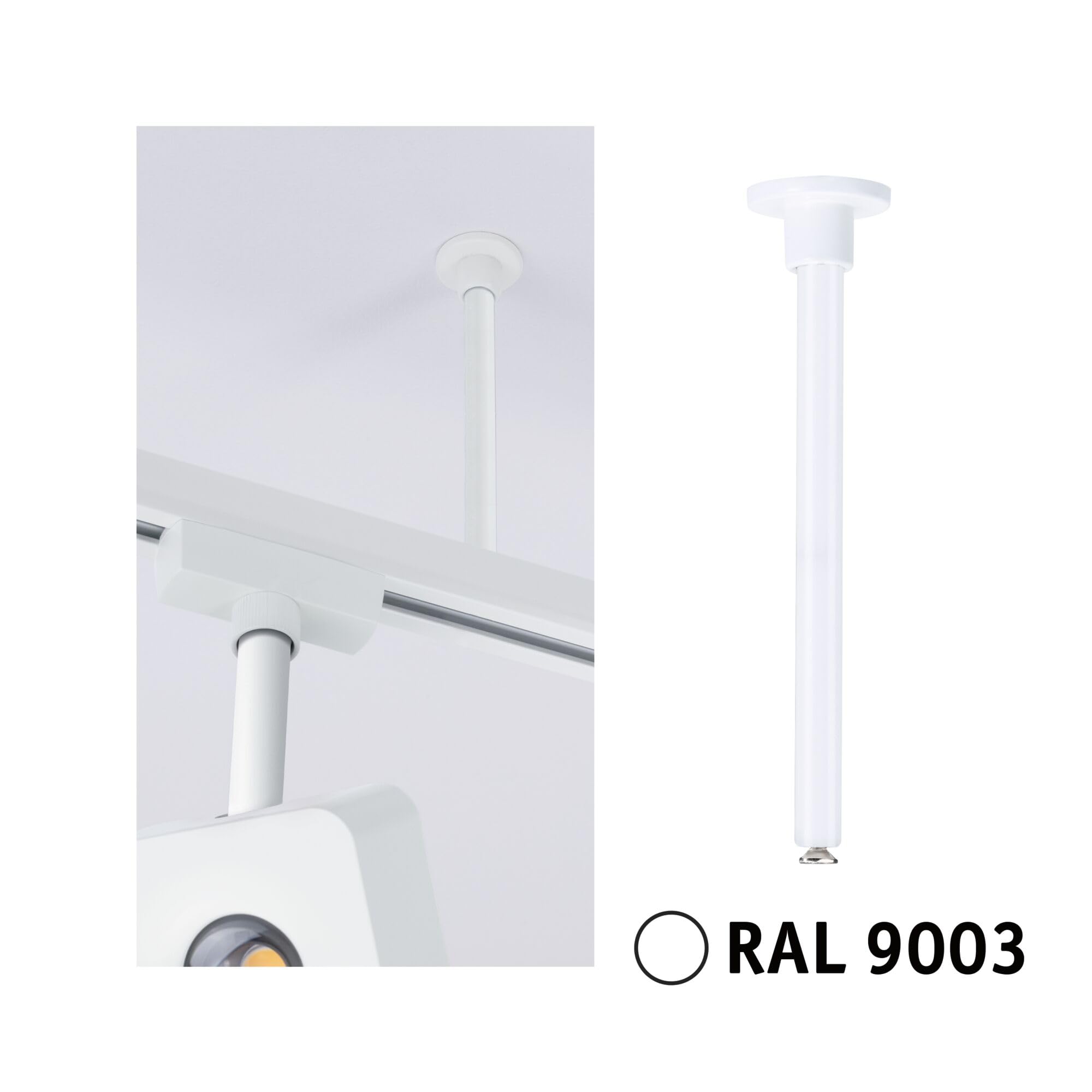 Paulmann URail 95654 Schienenabhängung Signalweiß 105 mm