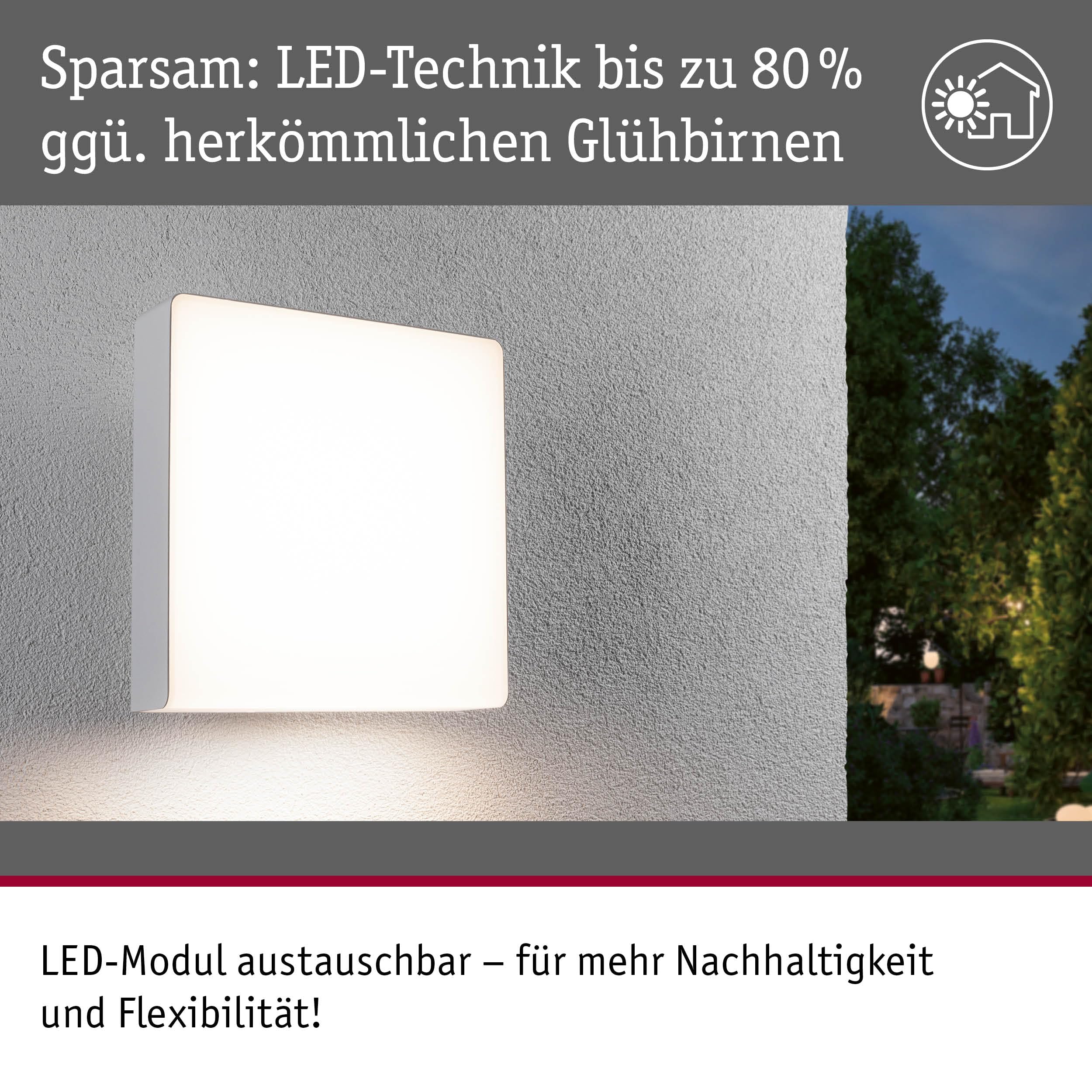 Paulmann Azalena 94841 Außenwandleuchte Weiß mit Bewegungsmelder