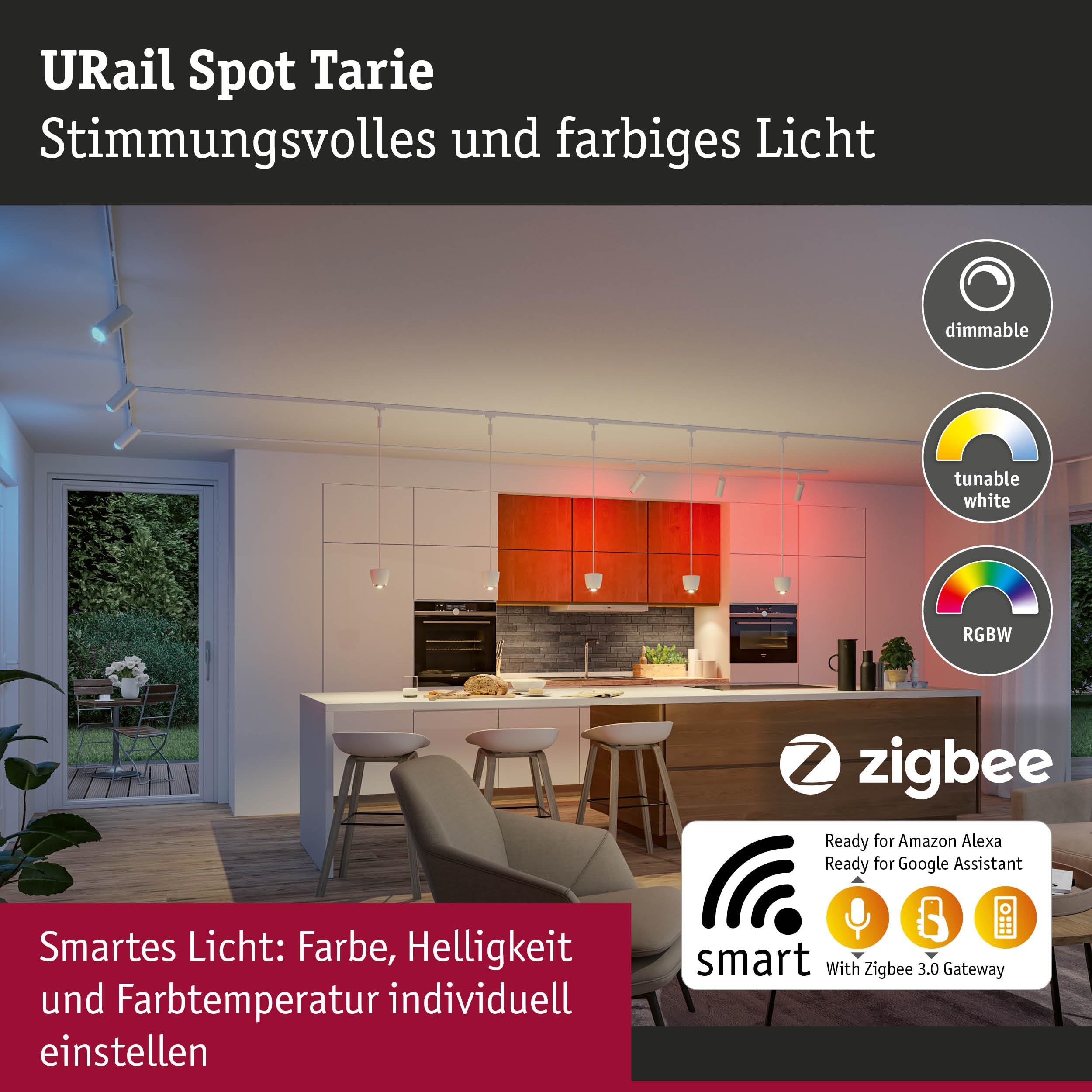 Paulmann URail Tarie 95692 Spot Signalweiß RGBW