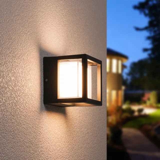 Hoftronic Pia LED Wandleuchte schwarz 3000K IP54