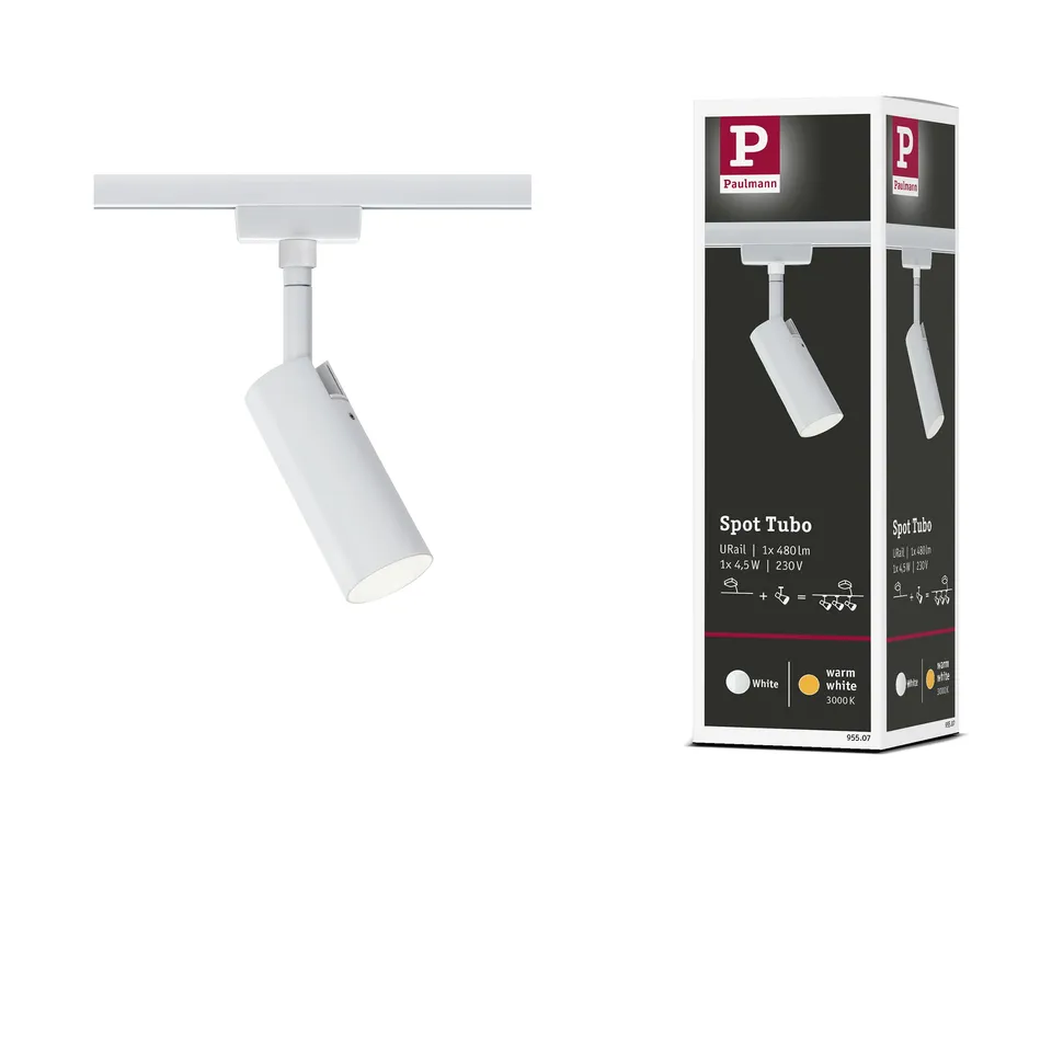 Paulmann URail Tubo Schienenspot Weiß 5W LED