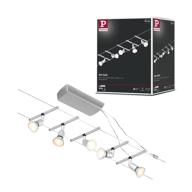 Paulmann Salt Wire Set Seilsystem GU5,3 chrom matt Set