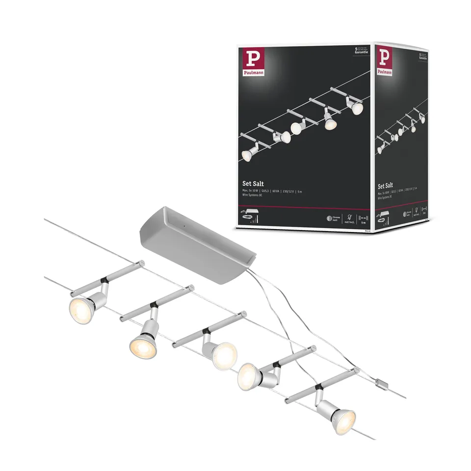 Paulmann Salt Wire Set Seilsystem GU5,3 chrom matt Set