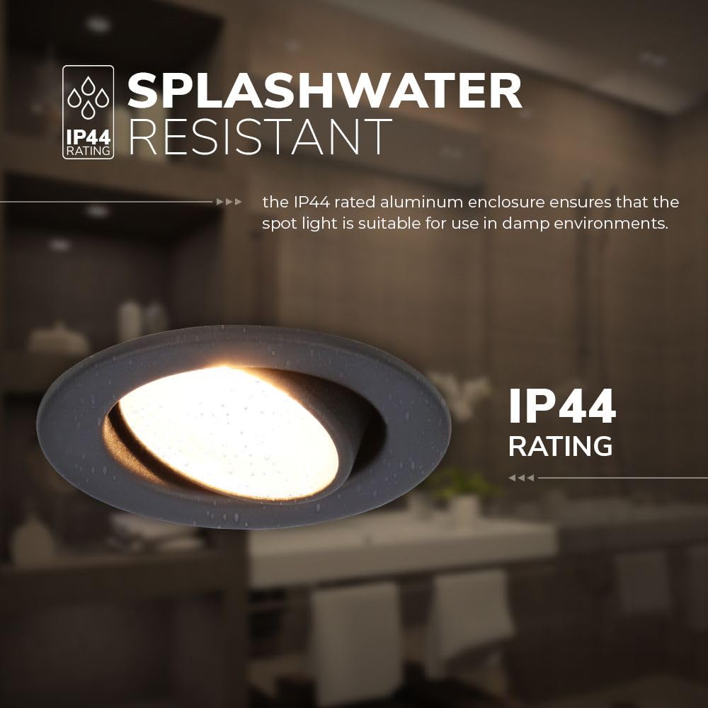 Hoftronic Malta LED Einbaustrahler 2700K 1er warmweiß