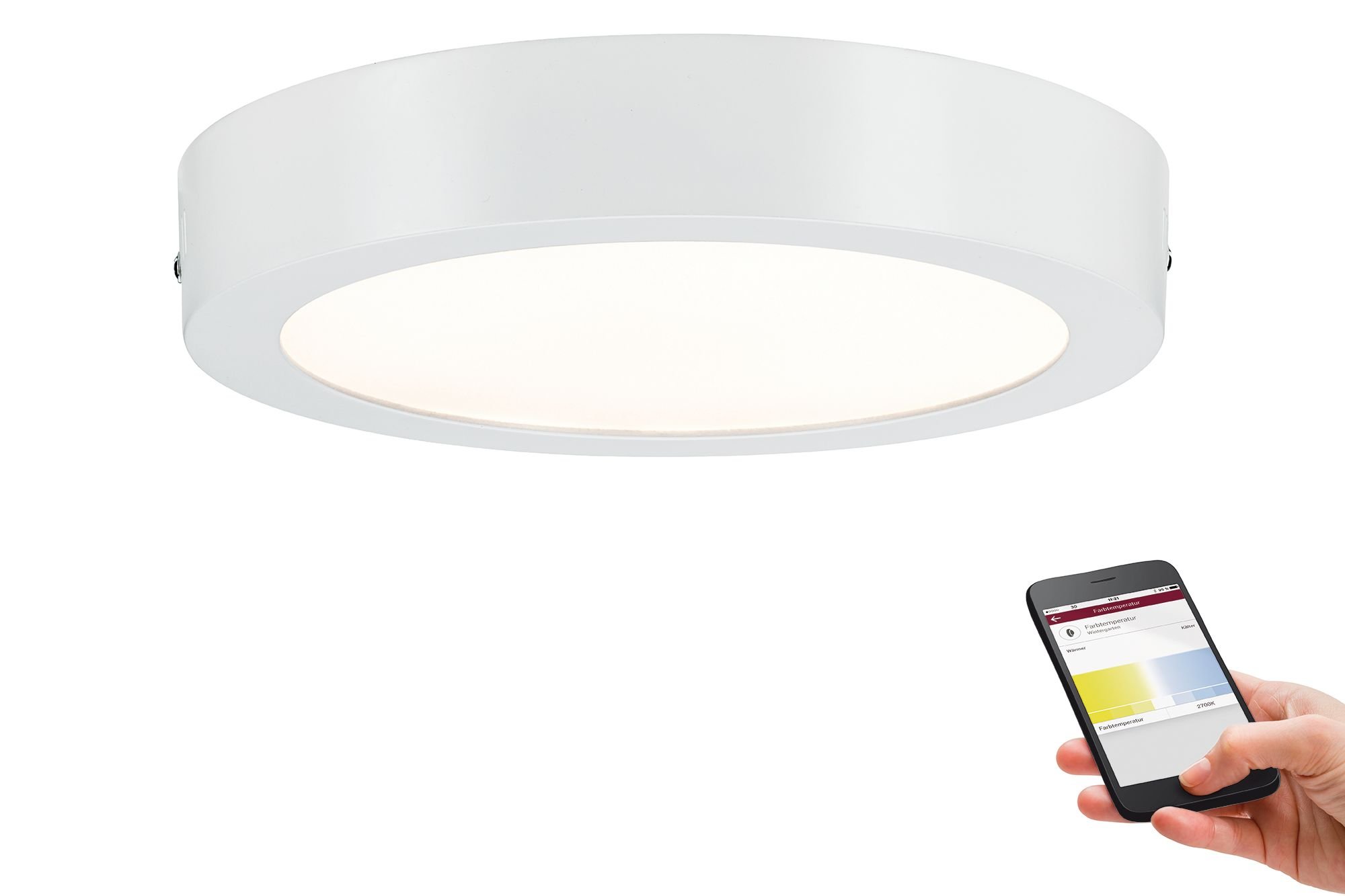 Paulmann 500.10 Smart Home LED-Panel 21W Deckenleuchte weiß
