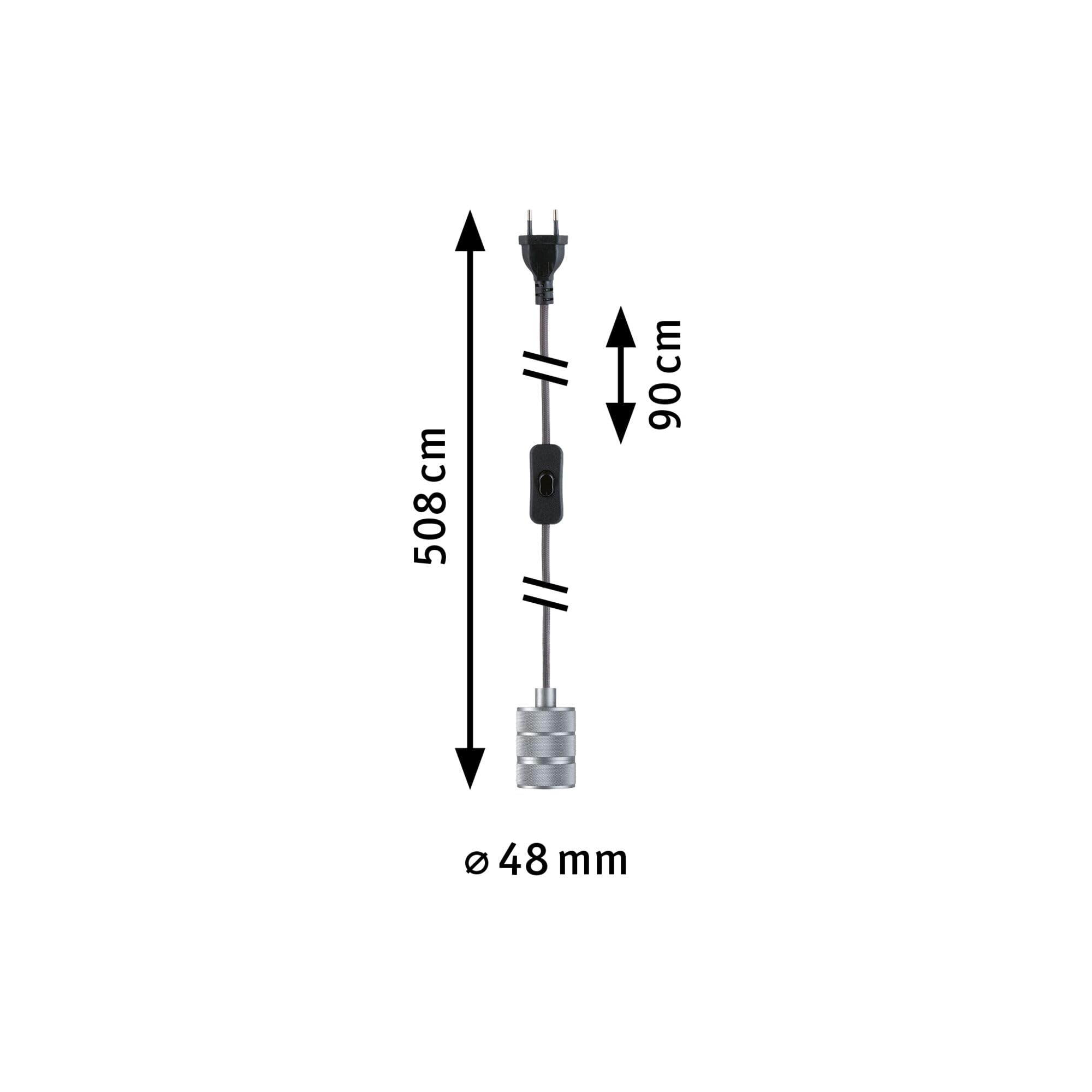 Paulmann Neordic Tilla 78437 Pendelleuchte E27 mit Stecker