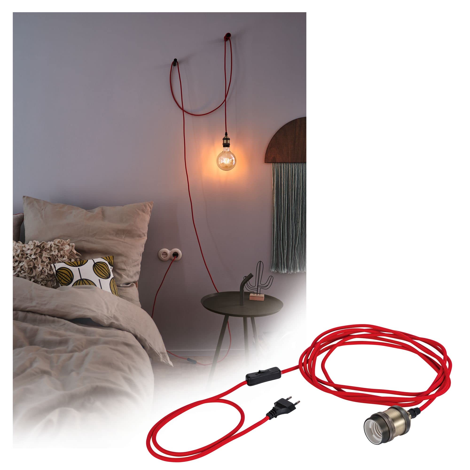 Paulmann Neordic Eldar 79770 Pendelleuchte Rot E27