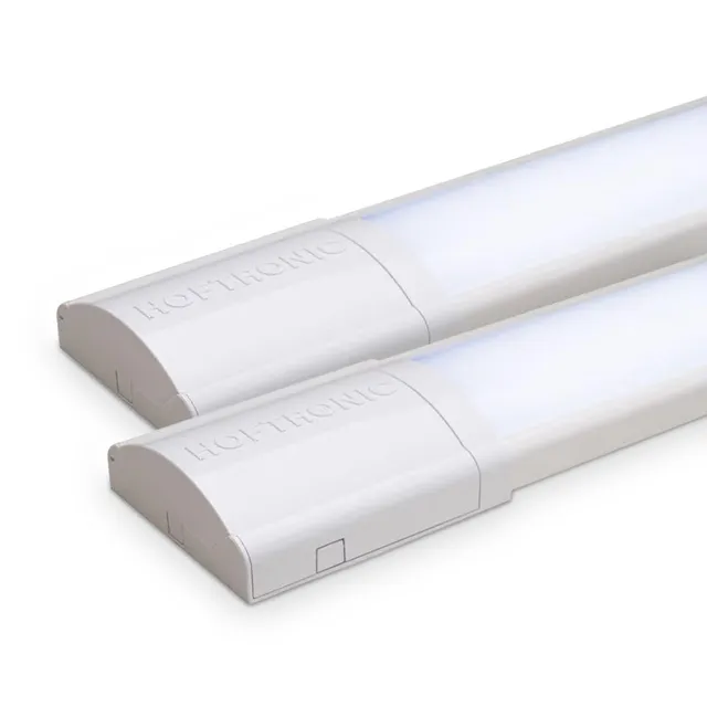 Hoftronic LED Lichtleiste 120cm 40W 2er Pack warmweiß 3000K