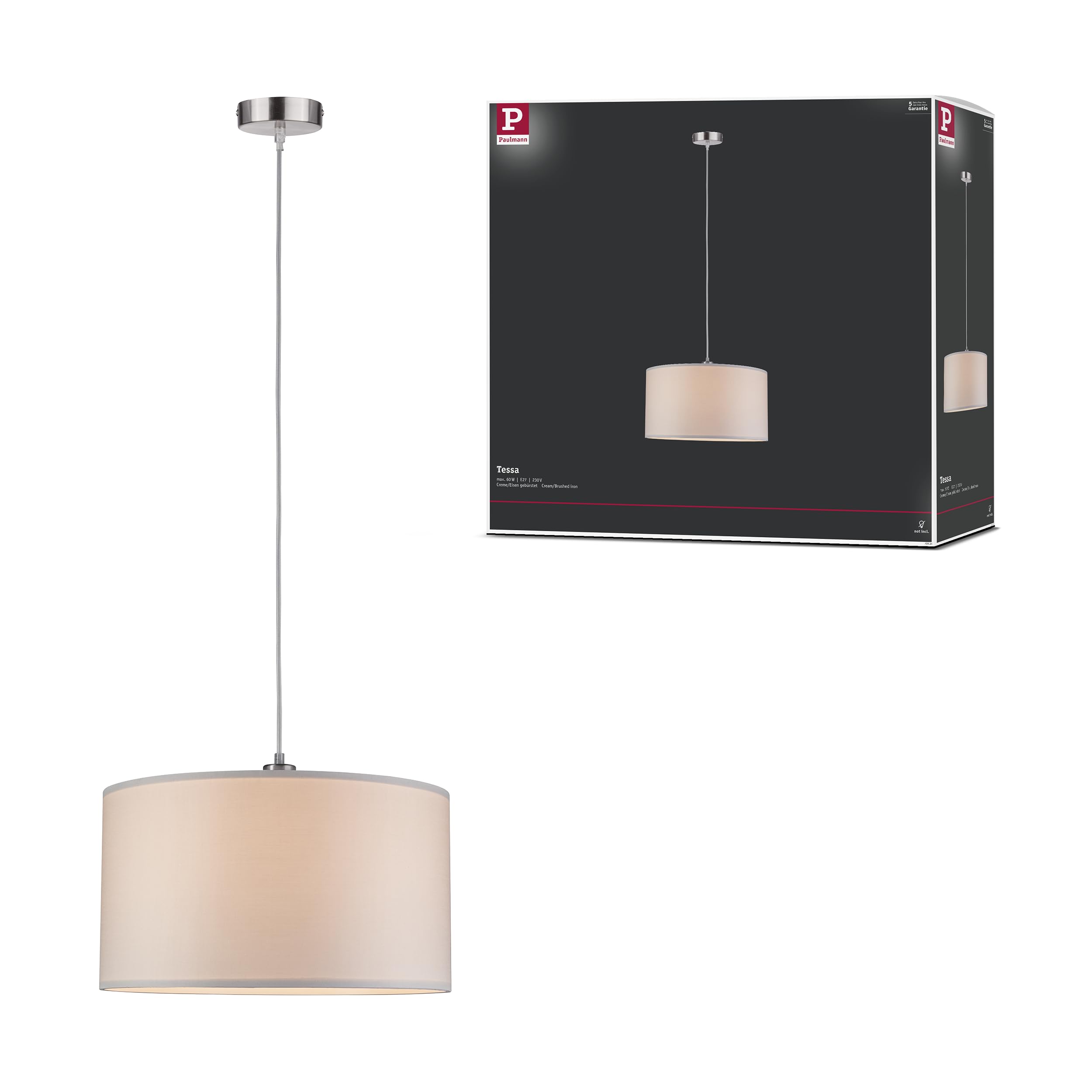 Paulmann Tessa 70923 Tischleuchte Creme E14